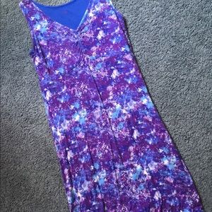 Splatter print size M tank dress